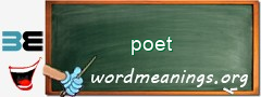 WordMeaning blackboard for poet